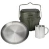Batterie De Cuisine De Camping, Assiette Plate Et Tasse Isotherme Set