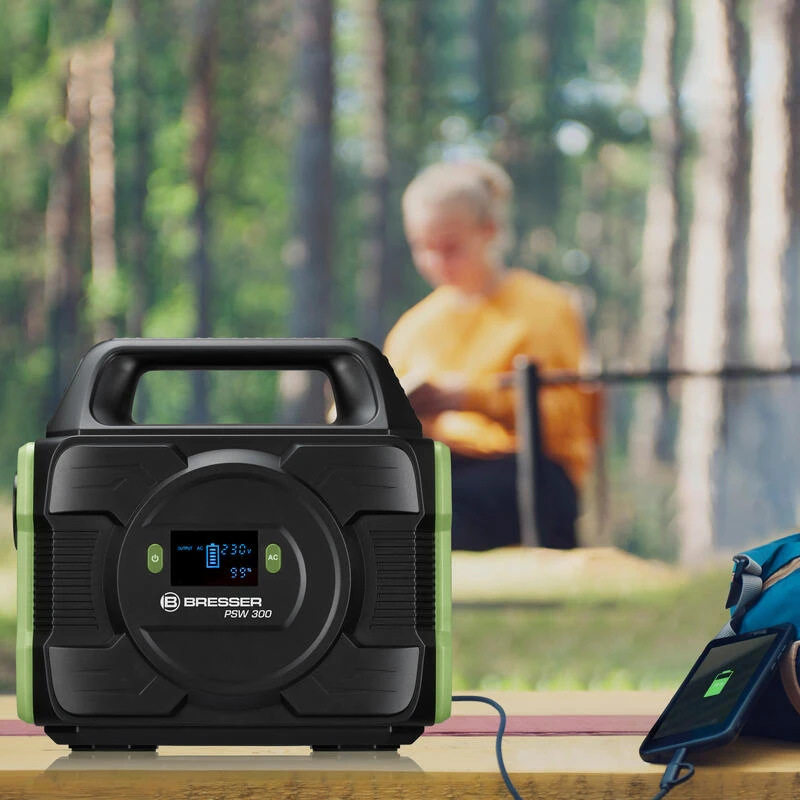 Batterie Externe Portable BRESSER 300 W - Powerbank, Camping, Voyage â Image 7