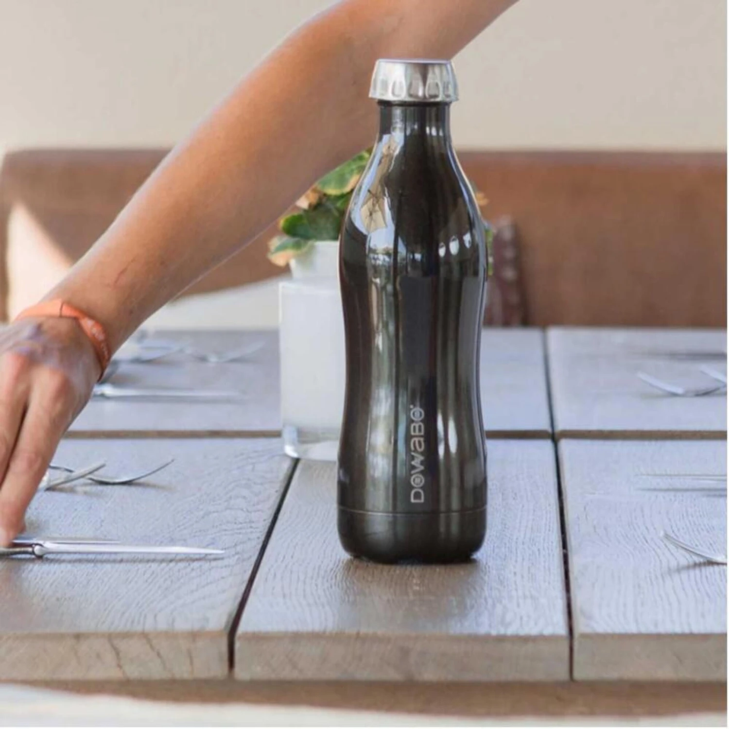 Bouteille Isotherme Double Paroi Collection Metallic - 750 Ml - Bleu – Image 5