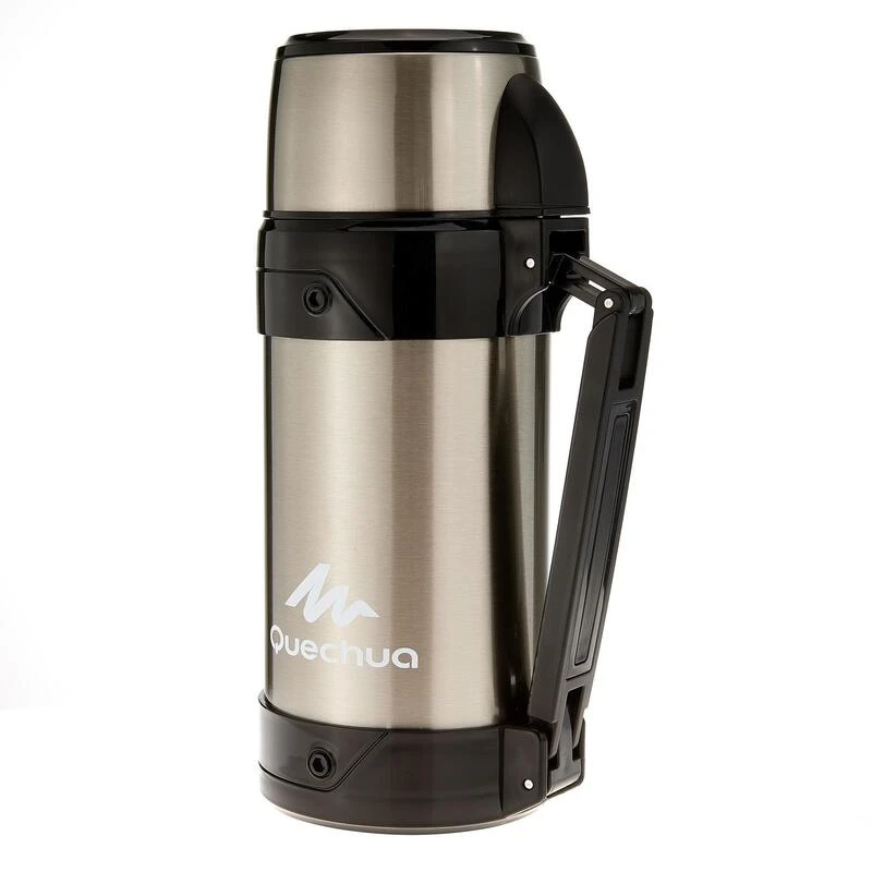 Quechua Bouteille Isotherme Inox 1,5L Avec Gobelet Pour La Randonnée – Image 3