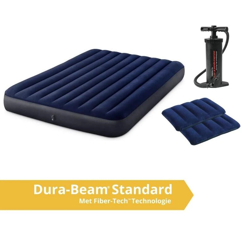 Intex Classic Downy - Lit Gonflable - 203x152x25cm - Compris Les Accessoires â Image 3