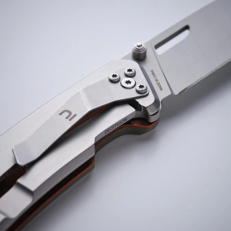 Couteau Chasse Pliant 8,5cm Grip V2 Kaki Axis 85 â Image 5