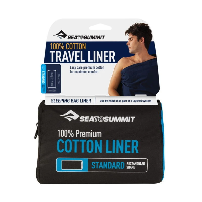 Drap De Sac Sea To Summit Coton Rectangular Navy â Image 2