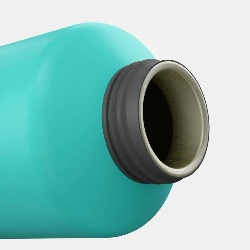 Quechua Gourde Alu 1L Avec Bouchon à Ouverture Rapide Pour La Randonnée - Vert – Image 9