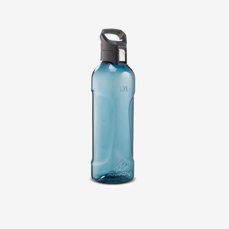 Quechua Gourde Rando MH500 Bouchon Ouverture Rapide 1,2 Litre Plastique (Ecozen®) Bleu