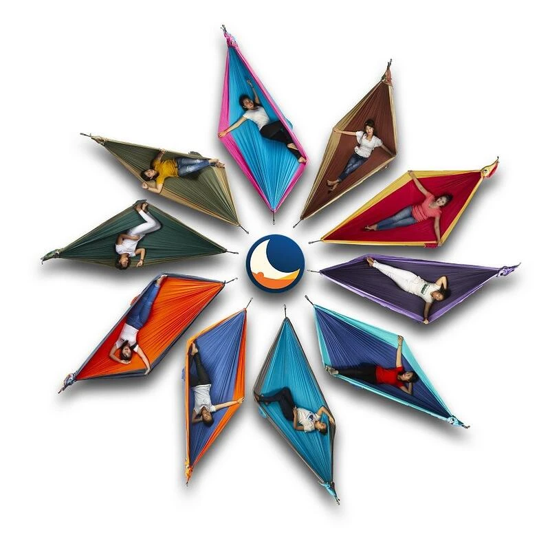 TICKET TO THE MOON Hamac Original Orange/ Gris Foncé – Image 4