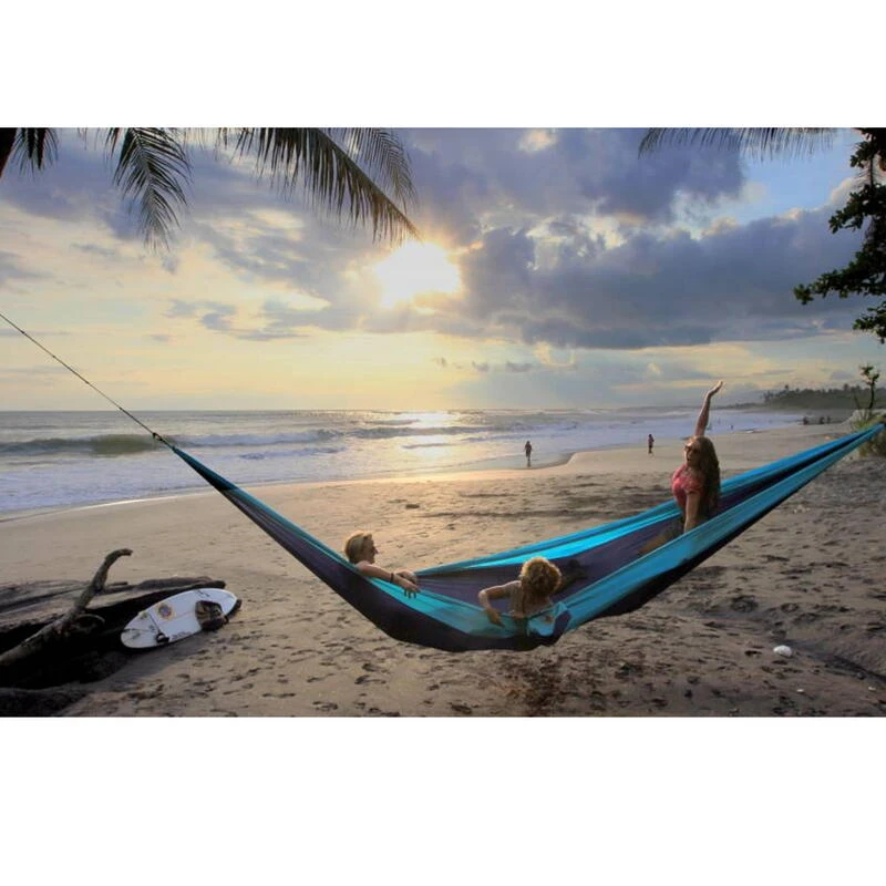 TICKET TO THE MOON Hamac TTTM King Size Bleu Aqua / Rose – Image 3