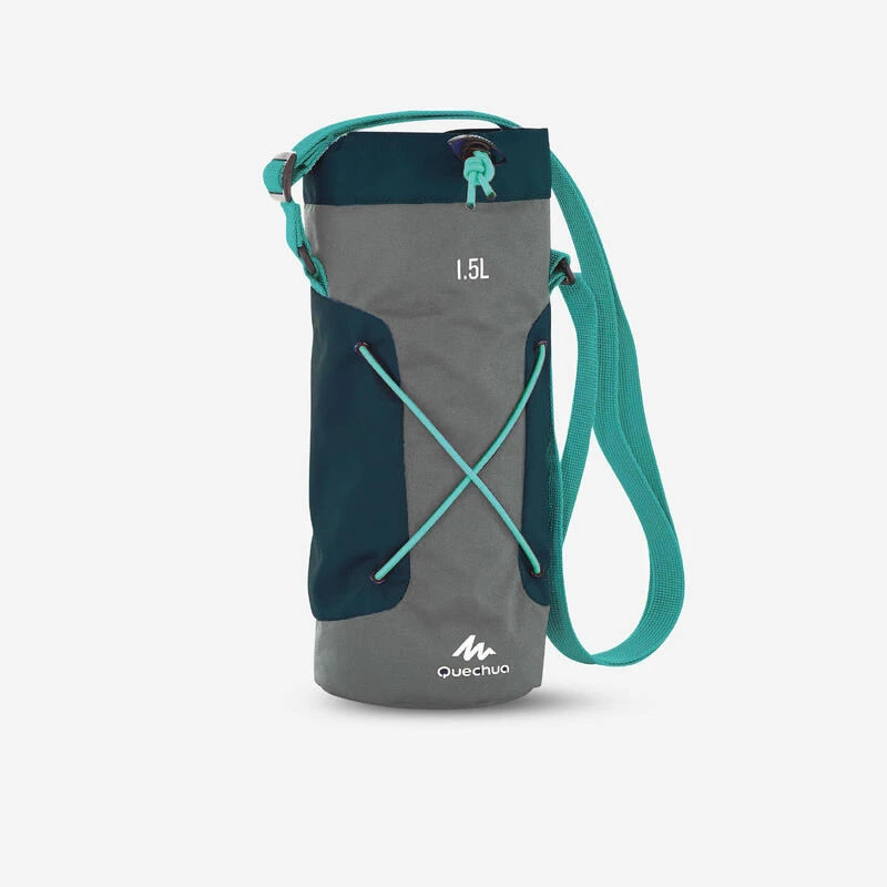 Quechua Housse Isotherme Pour Gourde Randonnée 1,2 à 1,5 Litre Gris/bleu