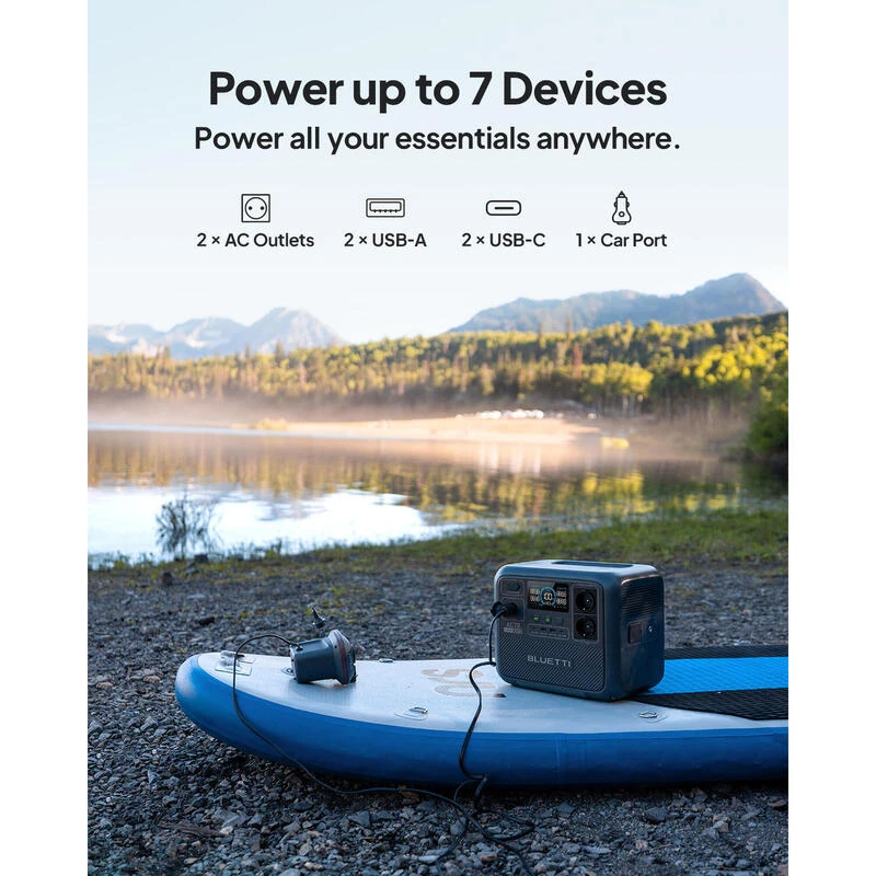 Kit Générateur Solaire BLUETTI AC70+PV120, 768Wh/1000W LiFePO4 Pour Le Camping – Image 3