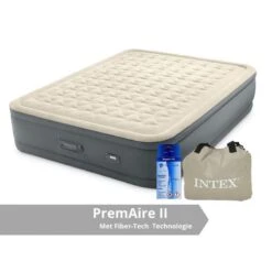 Intex Premaire II - Lit Gonflable - 203x152x46cm - Compris Les Accessoires