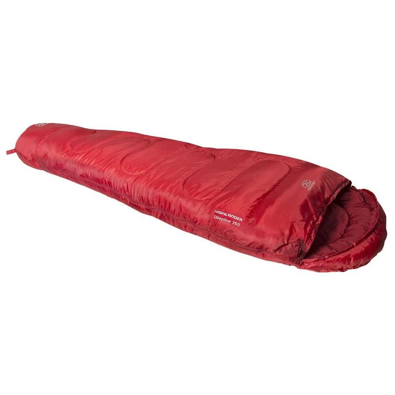 HIGHLANDER Sac De Couchage Sleepline 350 Momie 4°C Rouge â Image 2