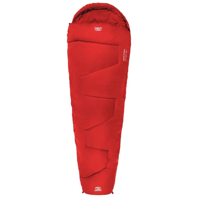 HIGHLANDER Sac De Couchage Sleepline 350 Momie 4°C Rouge â Image 3