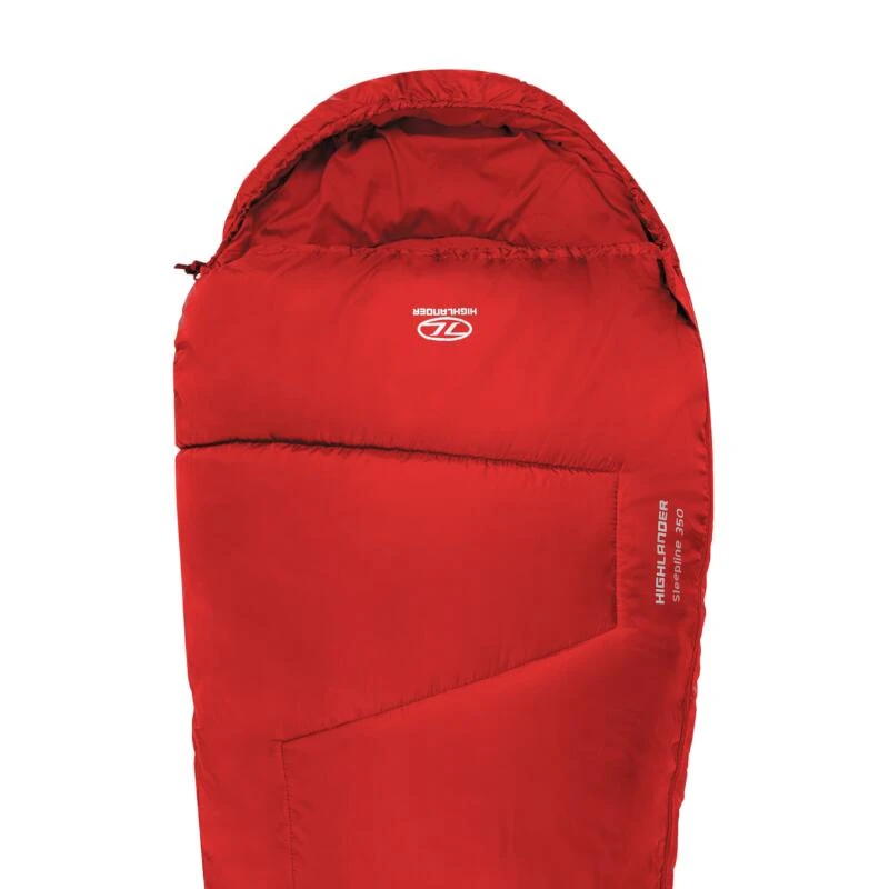 HIGHLANDER Sac De Couchage Sleepline 350 Momie 4°C Rouge â Image 5