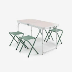 Quechua TABLE DE CAMPING PLIANTE - 4 TABOURETS - 4 Ă 6 PERSONNES