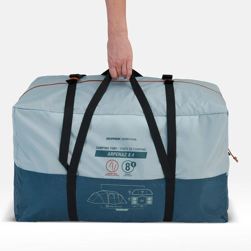 Quechua Tente à Arceaux De Camping - Arpenaz 8.4 - 8 Personnes - 4 Chambres – Image 4