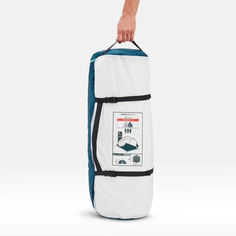 Quechua Tente De Camping - 2 Seconds EASY - 3 Places - Fresh & Black – Image 3