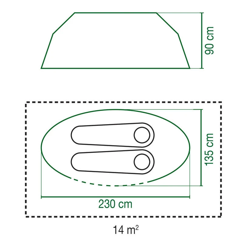 Coleman Tente Galiano Bleue - 2 Personnes – Image 6
