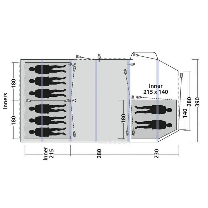 Tente Gonflable Outwell Knightdale 8PA – Image 3