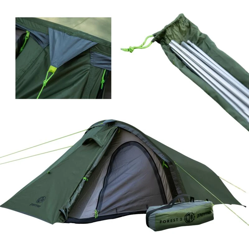 Tente Tunnel De Trekking Peme Forest 2 Places 2.5 Kg