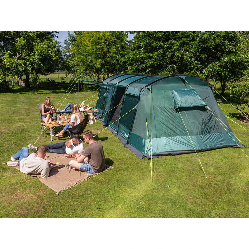 Tente Tunnel Familiale Montana 8 - Camping - 8 Personnes - 3 Cabines Sombres – Image 2